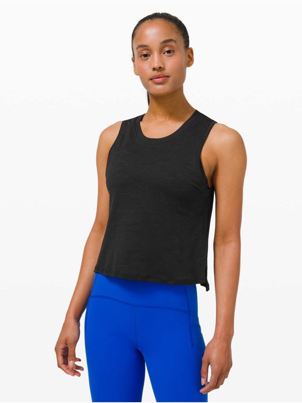 lululemon athletica Train to Be tank size 12 black camo